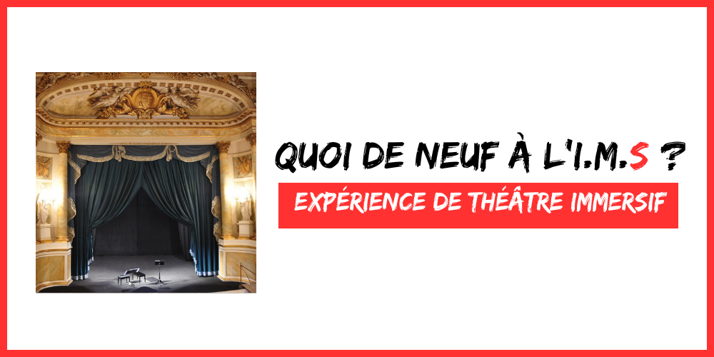 You are currently viewing Expérience de théâtre immersif